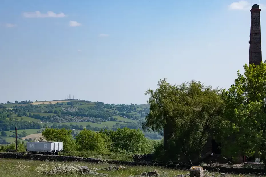 Middleton Top with the Chimney of the Beam Engine House